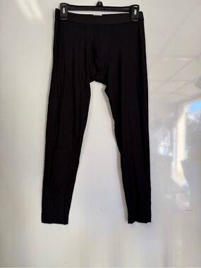 Zimmerli Black Men's Thermal Leggings Long Johns